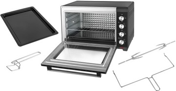 МИНИ-ЭЛЕКТРИЧЕСКАЯ ДУХОВКА ОБЪЕМОМ 60 Л, 2000 ВТ, ДВОЙНОЕ СТЕКЛО, КОНВЕКЦИЯ COOL TOUCH