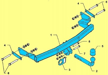 NOVÝ ZAŘÍZENÍ(HÁK) TÁŽNÝ JEEP PATRIOT COMPASS OD 2006