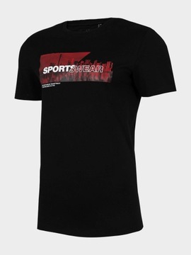 T-shirt męski 4F H4L22-TSM019 czarny