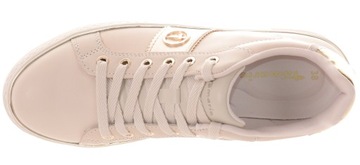 КРОССОВКИ ЖЕНСКИЕ TAMARIS БЕЖЕВЫЕ, СПОРТИВНАЯ КОЖАНАЯ ОБУВЬ 39