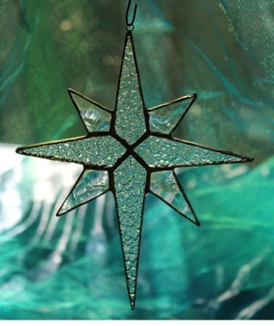 Многоконечная звезда, витражный хрусталь Тиффани, маленький