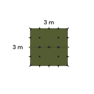 FJORD NANSEN ORK 2.0 3x3 БРЕЗЕНТОВЫЕ ПОКРЫТИЯ ДЛЯ ТЕНТА