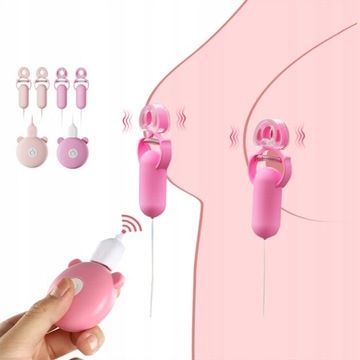 zacisk klips na sutki piersi wibracje wibracjami 2