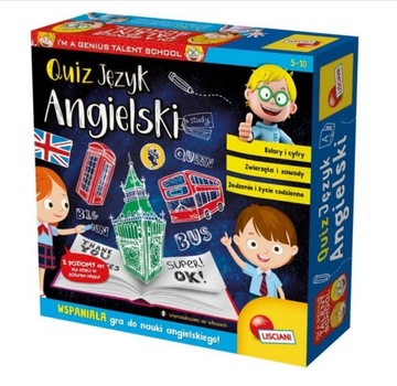 Lisciani Quiz Język Angielki Mały Geniusz