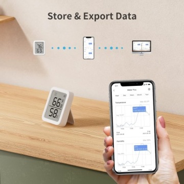 ЦИФРОВОЙ ТЕРМОМЕТР SWITCHBOT ГИГРОМЕТР ИЗМЕРИТЕЛЬ ВЛАЖНОСТИ BLUETOOTH PRO