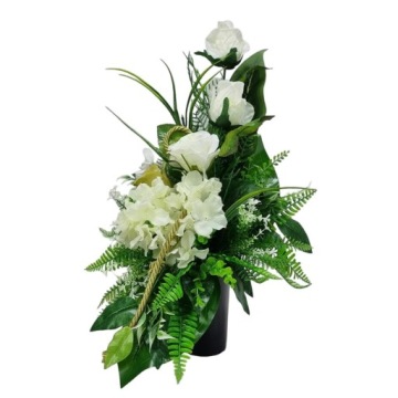 Головной убор + букет КОМПЛЕКТ для детской могилы-кладбища (485.1) АНГЕЛ ГОРТЕНЗИЯ