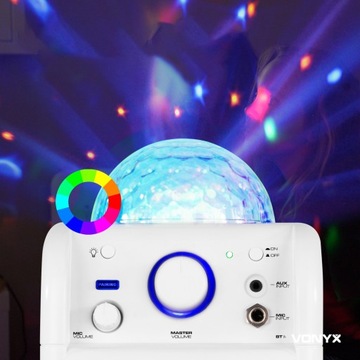 BLUETOOTH KARAOKE USB LED BALL динамик + микрофон