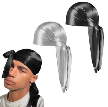 CHUSTA NA GŁOWE BANDANA DURAG HIP-HOP PIRAT CAP