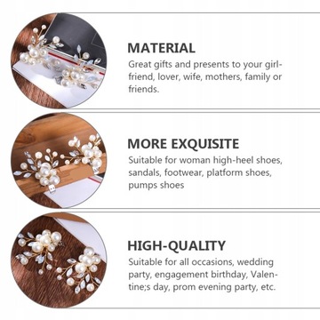 Туфли на каблуках с пряжкой и жемчугом со стразами и бантиками