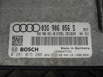 AUDI A3 8P CADDY 1.9 TDI BLS JEDNOTKA ŘÍZENÍ MOTORU 03G906056S