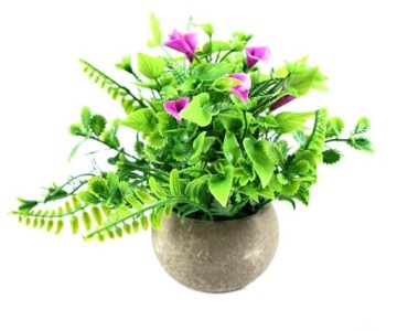 ИСКУССТВЕННЫЕ ЦВЕТЫ В ГОРШКЕ, ДЕКОРАТИВНОЕ РАСТЕНИЕ 20 см