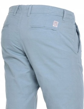 Jack Jones Męskie Błękitne Chinosy Slim Fit Light Blue _ 33/32