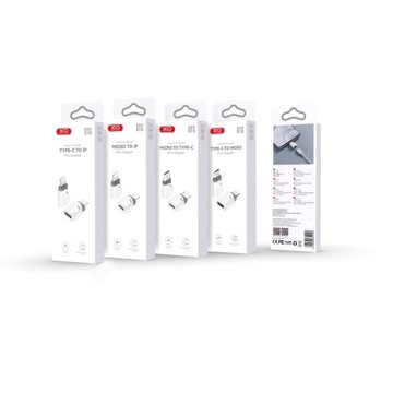 NB256H USB-C — адаптер microUSB белый USB C зарядка через micro USB
