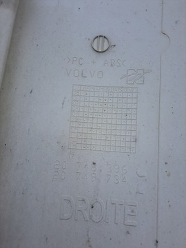 POLIK ОБЛЕКАТЕЛЬ ПРАВЫЙ УГОЛ, КРЫШКА КАБИНЫ VOLVO FL FE