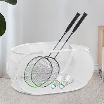 Складная сетчатая корзина для грязной одежды, складная корзина для белья, белые игрушки