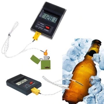 Цифровой термометр с внешним датчиком температуры TM-902C -50°C/1200°C