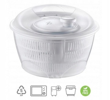 Фильтр-сушилка-центрифуга для салата, овощей, фруктов, 5л.