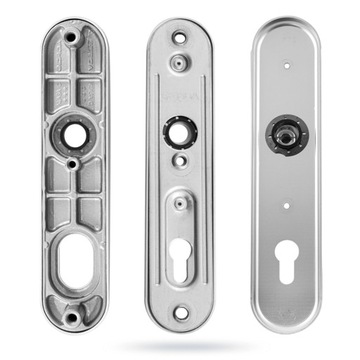 Ручка дверная TD 1000/90 A-BLOK анодированное серебро GERDA