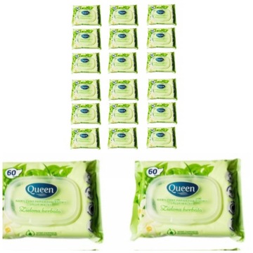 Nawilżany papier toaletowy Queen zapachowy 20x60sz