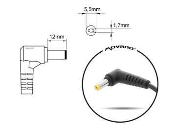 Зарядное устройство/блок питания movano 19в 2,37а (5,5х1,7) -