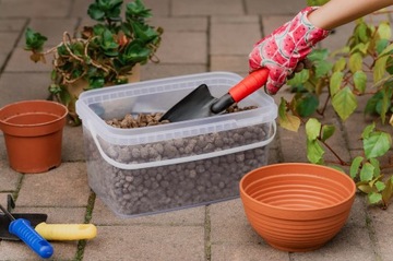 WIADRO WIADERKO PROSTOKĄTNE 5L z atestem NA ŻYWNOŚĆ przeźroczyste