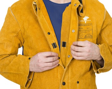 Kurtka żakiet spawalniczy WELDAS Golden Brown XL
