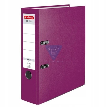 Herlitz Segregator Q.file 8 cm Jagodowy