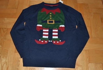 138^ livergy Świąteczny Sweter Elf Skrzat M
