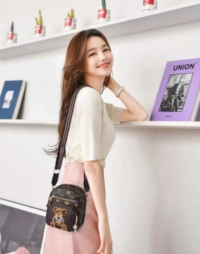 ЖЕНСКАЯ СУМКА MESSAGE, СУМКА НА ПЛЕЧЕ, СУМКА LITTLE BEAR TEDDY КРАСНАЯ