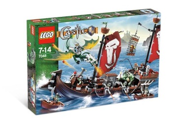 Lego 7048 Castle Troll Warship Statek Wikingów