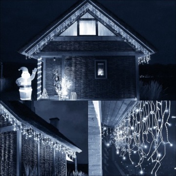 SOPLE 200 СВЕТОДИОДНЫХ НАРУЖНЫХ ЛАМП ТОЛЩИНОЙ 10,5 М СВЕТОВАЯ ГИРЛЯНДИЯ ДЛЯ ЗАНАВЕС