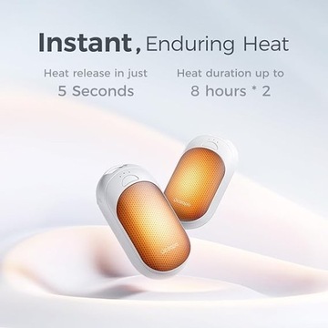 OCOOPA МАГНИТНЫЕ ГОРЕЛКИ ДЛЯ РУК 2 ШТ. СОЮЗ 3 ЛАЙТ БЕЛЫЙ