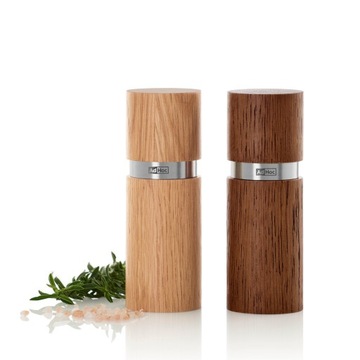 Мельницы для соли для перца, 2 шт AdHoc Textura XS дуб.