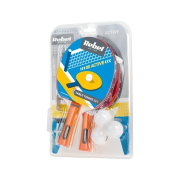 Набор ракеток для настольного тенниса с сеткой Rebel.