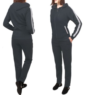 Теплый спортивный костюм ЖЕНСКИЙ, спортивный костюм PLUS SIZE 943 антрацит 50/52