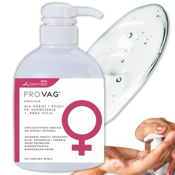 PrOVag, specjalistyczna emulsja do higieny intymnej, dla kobiet, 500 ml