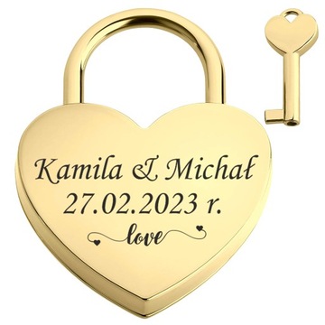 Love Padlock Heart для мостика для пар Grawer XL