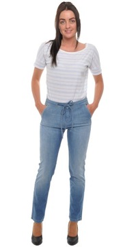 WRANGLER spodnie JOGGING jeans SLOUCHY _ W26 L32