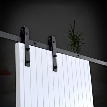 Система раздвижных дверей-чердака 2,44 м для одинарных дверей, черная