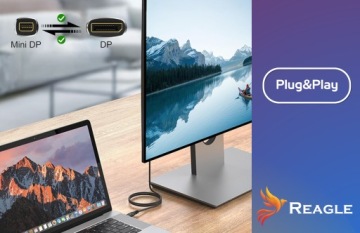 КАБЕЛЬ MINI DisplayPort Ultra — DP 2.1 16K 8K 4K @ 240 Гц THUNDERBOLT 3M