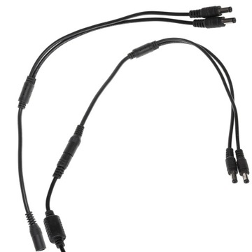 KABEL ROZGAŁĘŹNIK DO TAŚM LED KAMER DC 2,1x5,5 2x