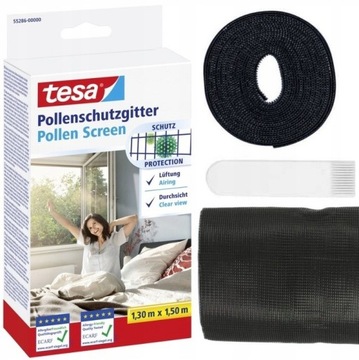 TESA MOSKITIERA ANTYALERGICZNA ANTRACYT 1,3x1,5M