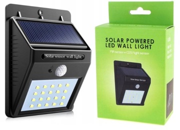 LAMPA SOLARNA LED LAMPA GARAŻOWA HALOGEN DUŻA MOC