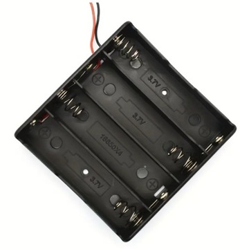KOSZYK NA BATERIE AKUMULATOR 4 X 18650 LI-ION PRZEWODY KOSZYCZEK 3,7V