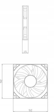 ThermalRight TL-9015 Ультратонкий 15-мм охлаждающий вентилятор