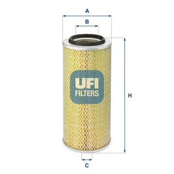 2 X FILTR VZDUCHU UFI DO FIAT IVECO MERCEDES-BENZ NISSAN DAILY I