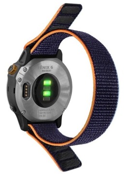 Pasek 22mm Garmin Venu Fenix 5 6 7 Nylonowy Granatowy