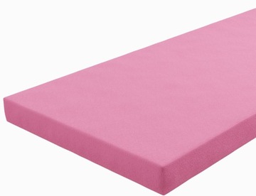 PRZEŚCIERADŁO JERSEY DO ŁÓŻECZKA 180x90 BAWEŁNA - różowy