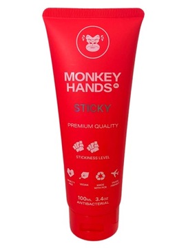 Monkey hands, magnezja klej pole dance czerwony
