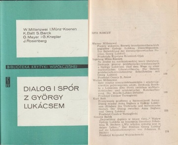 DIALOG I SPÓR Z GYORGY LUKACSEM Mittenzwei
